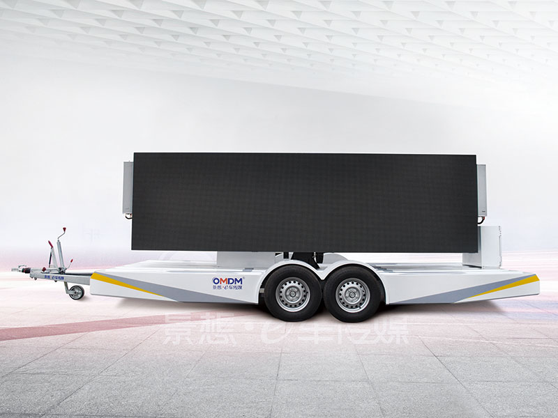 EF12 folded screen led mobile trailer, mobile LED screen trailer
