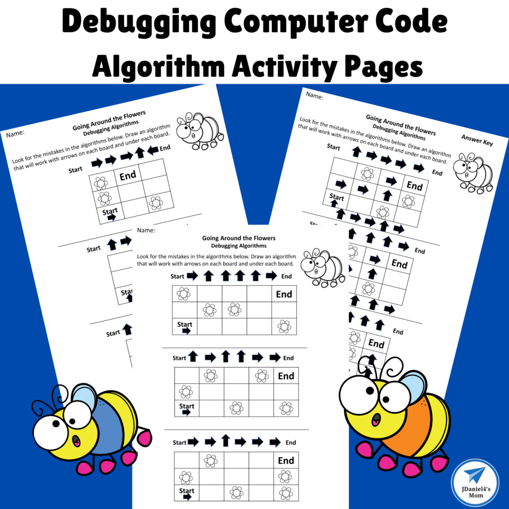Debugging Computer Code Algorithm Activity Pages JDaniel4s Mom
