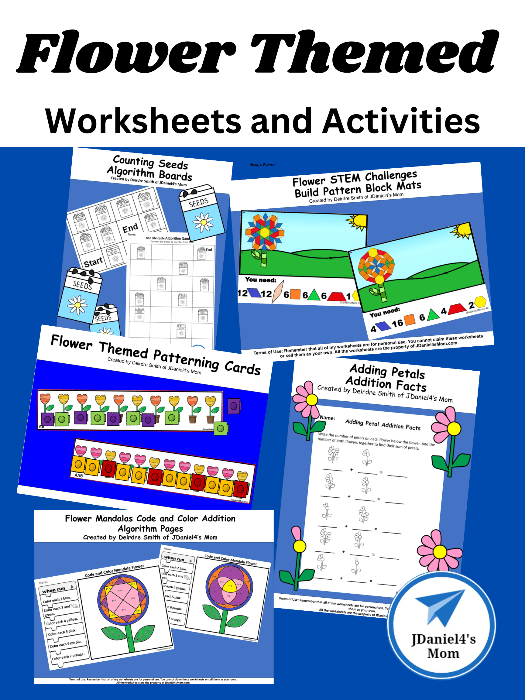 Flower Themed Worksheets and Activities - JDaniel4s Mom