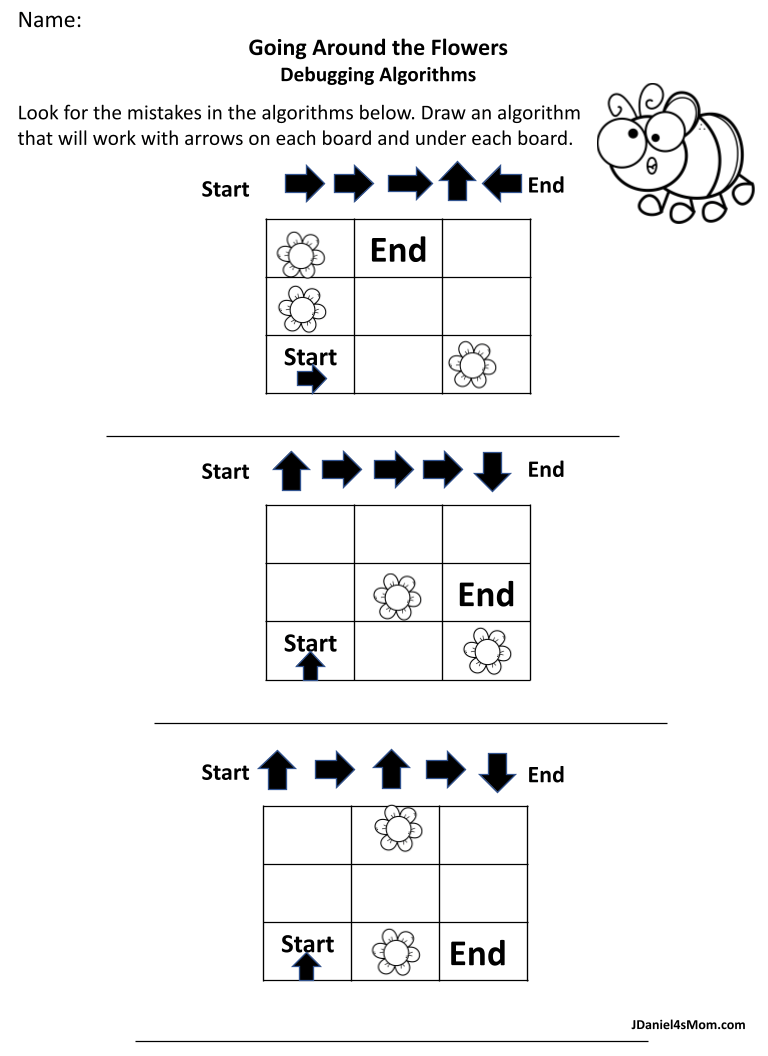 Debugging Computer Code Algorithm Activity Pages JDaniel4s Mom