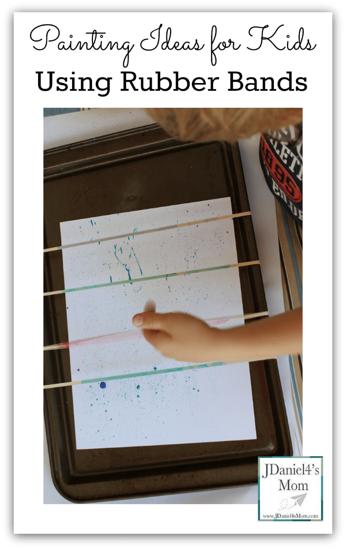 Painting Ideas for Kids Using Rubber Bands