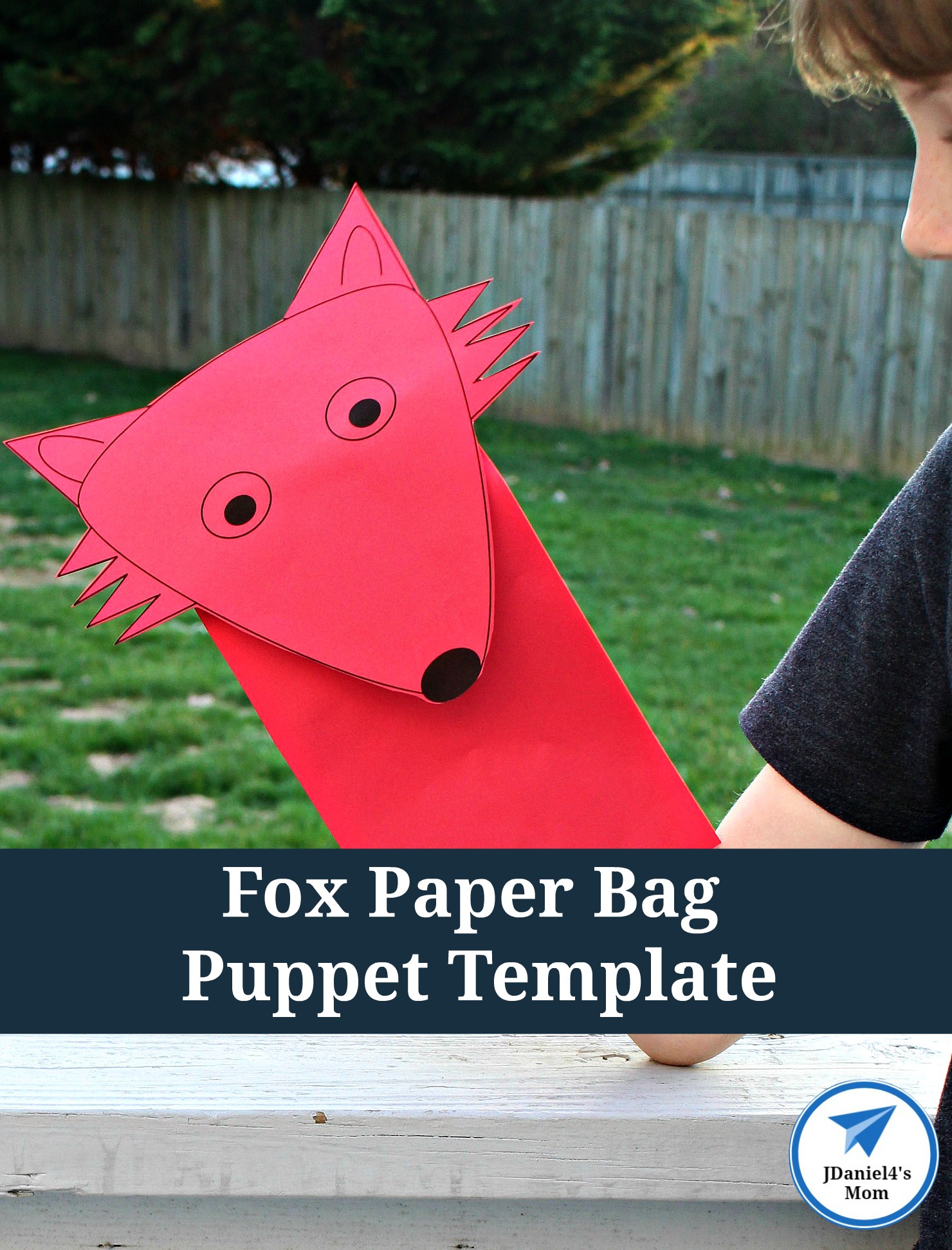 Fox Paper Bag Puppet Template JDaniel4s Mom