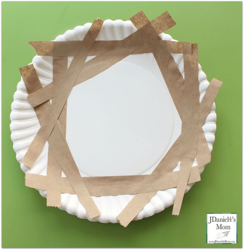 Bird Nest Craft- Paper Plate Nest