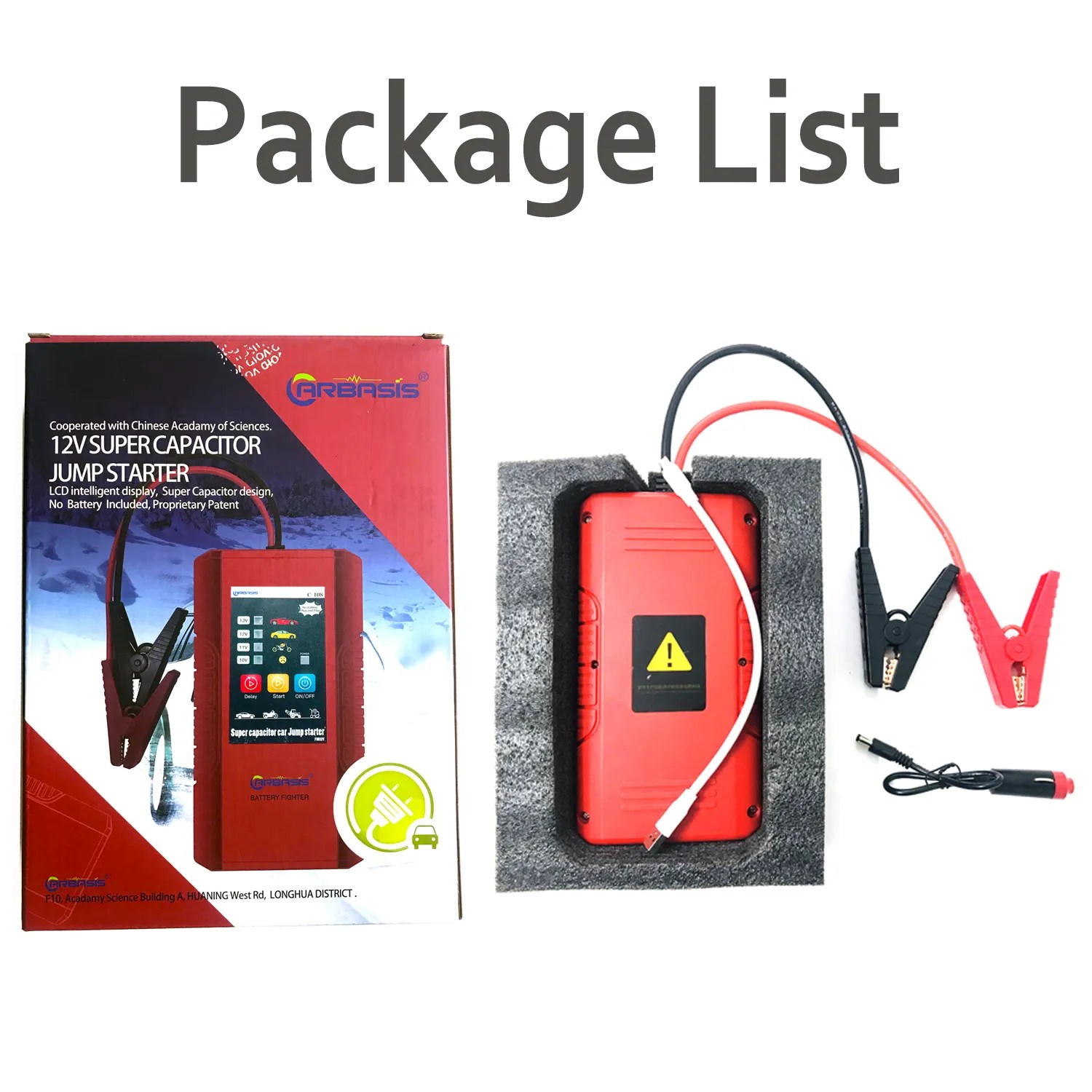 C108 Ultra Capacitor Jump Starter Automotive Tools