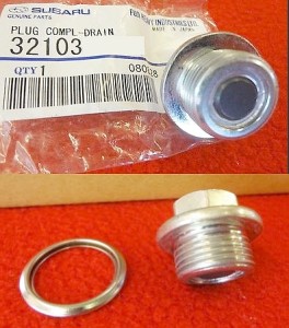 GENUINE SUBARU MAGNETIC OIL SUMP PAN DRAIN PLUG WRX STI IMPREZA LEGACY