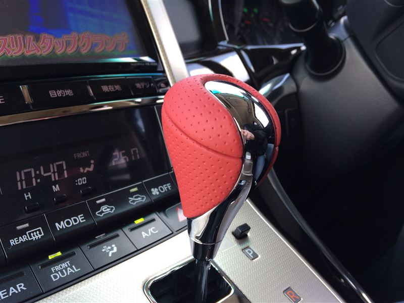 GENUINE LEXUS ISF CHROME SHIFT KNOB RED TOYOTA HARRIER ARISTO ALTEZZA