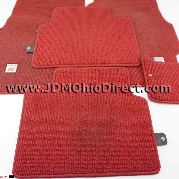 JDM EK9 Civic Type R Red RHD Floor Mat Set