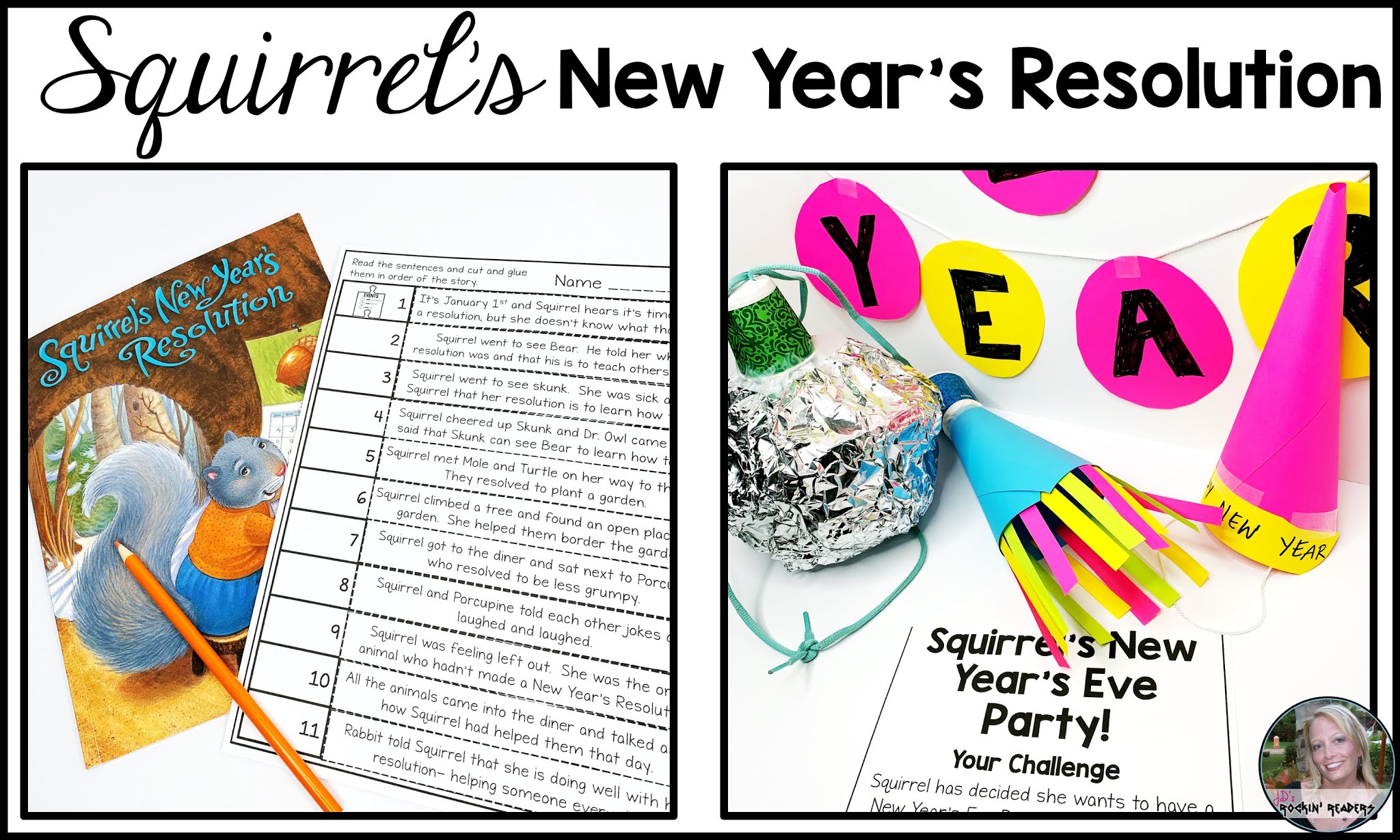 Squirrel's New Year's Resolution STEM and Book Activities JD's Rockin' Readers