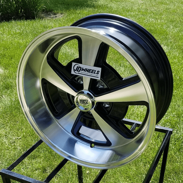 Rev Magnum 109 Classic Series Black / Polished JD Wheels LLC
