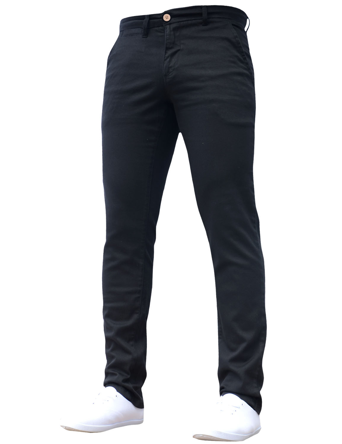 Mens Roysden Black Chinos Jeanbase