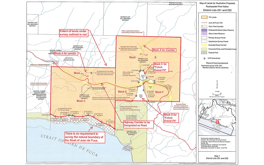 Pacheedaht First Nation Land Survey
