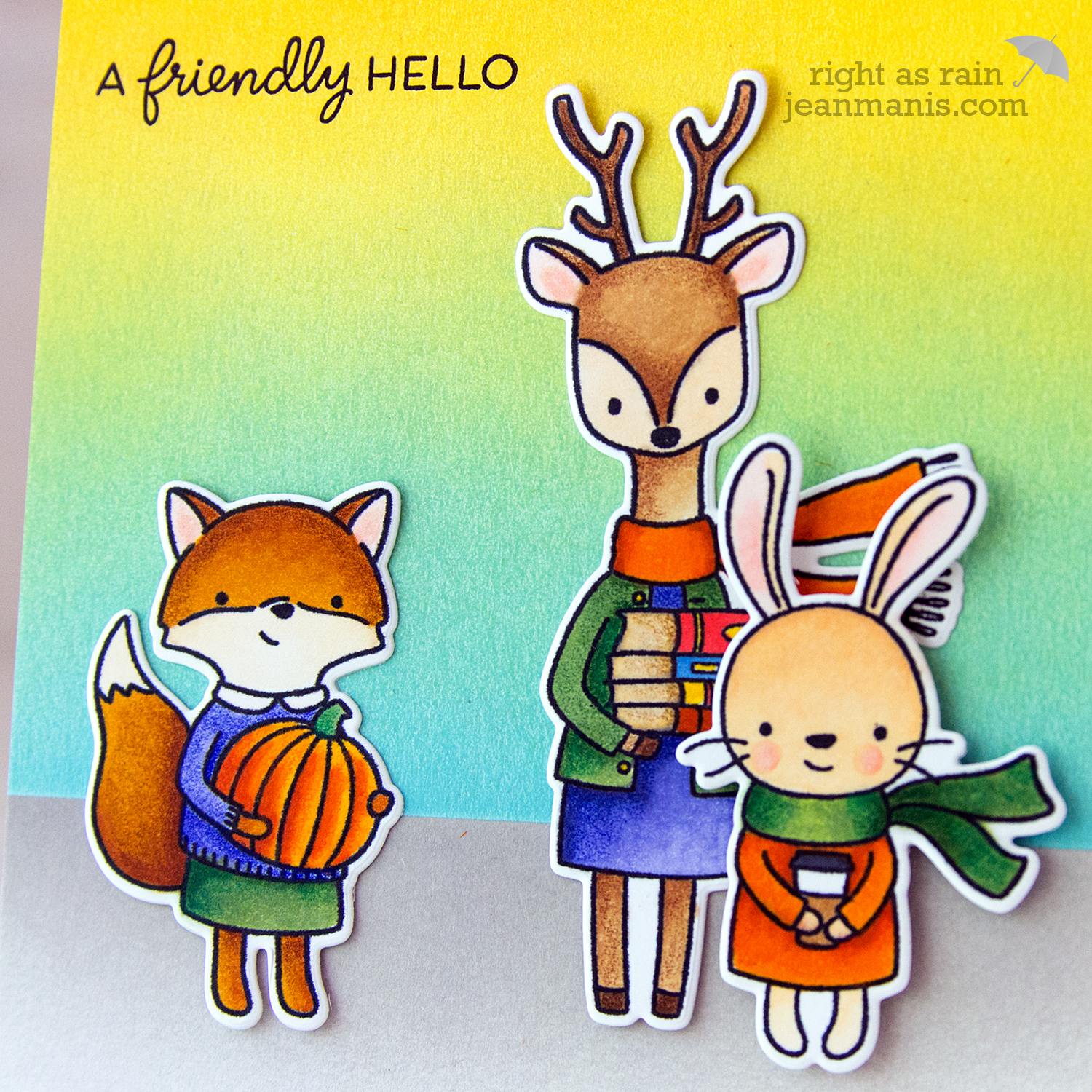 Hello Bluebird Fall Friends Right as Rain