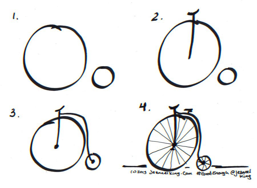 How to draw a Good Enough bicycle...two ways!