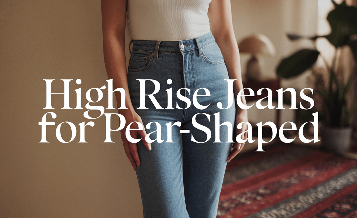 High Rise Jeans For Pear-Shaped