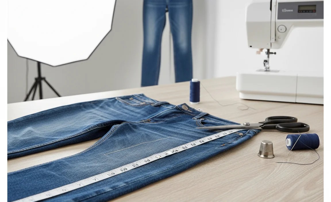 Methods for Hemming Bootcut Jeans