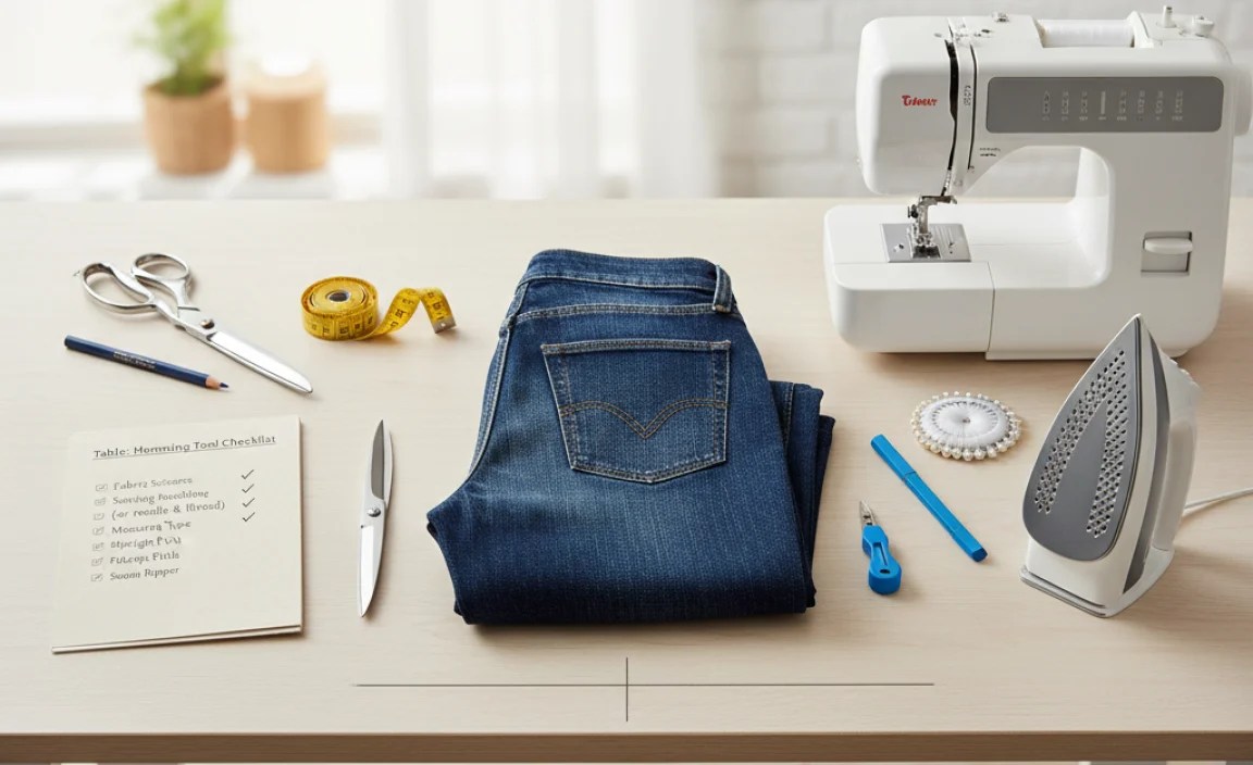 Table: Hemming Tool Checklist