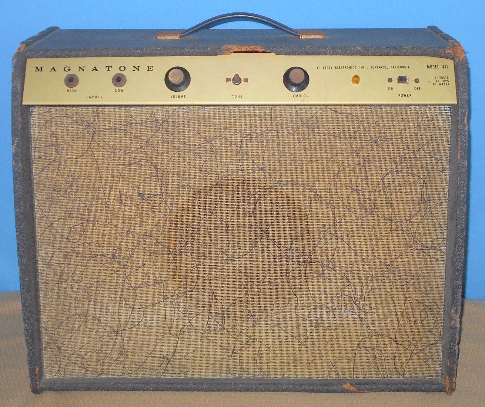 Magnatone name was owned by Magna Electronics Company and Estey