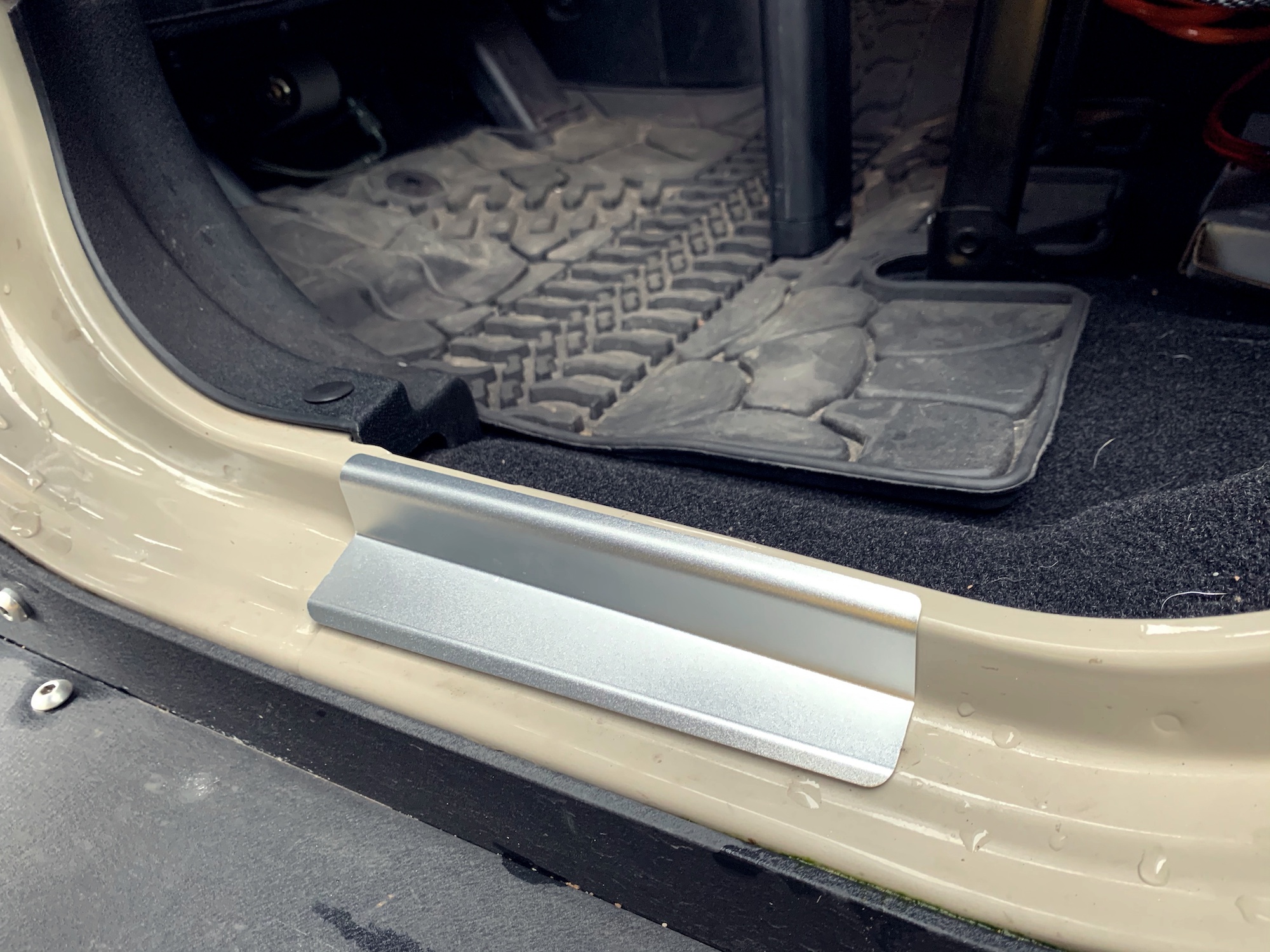 Door Scuff Plates, Alloy, JK (TF4231) Jeepey Jeep parts, spares and accessories