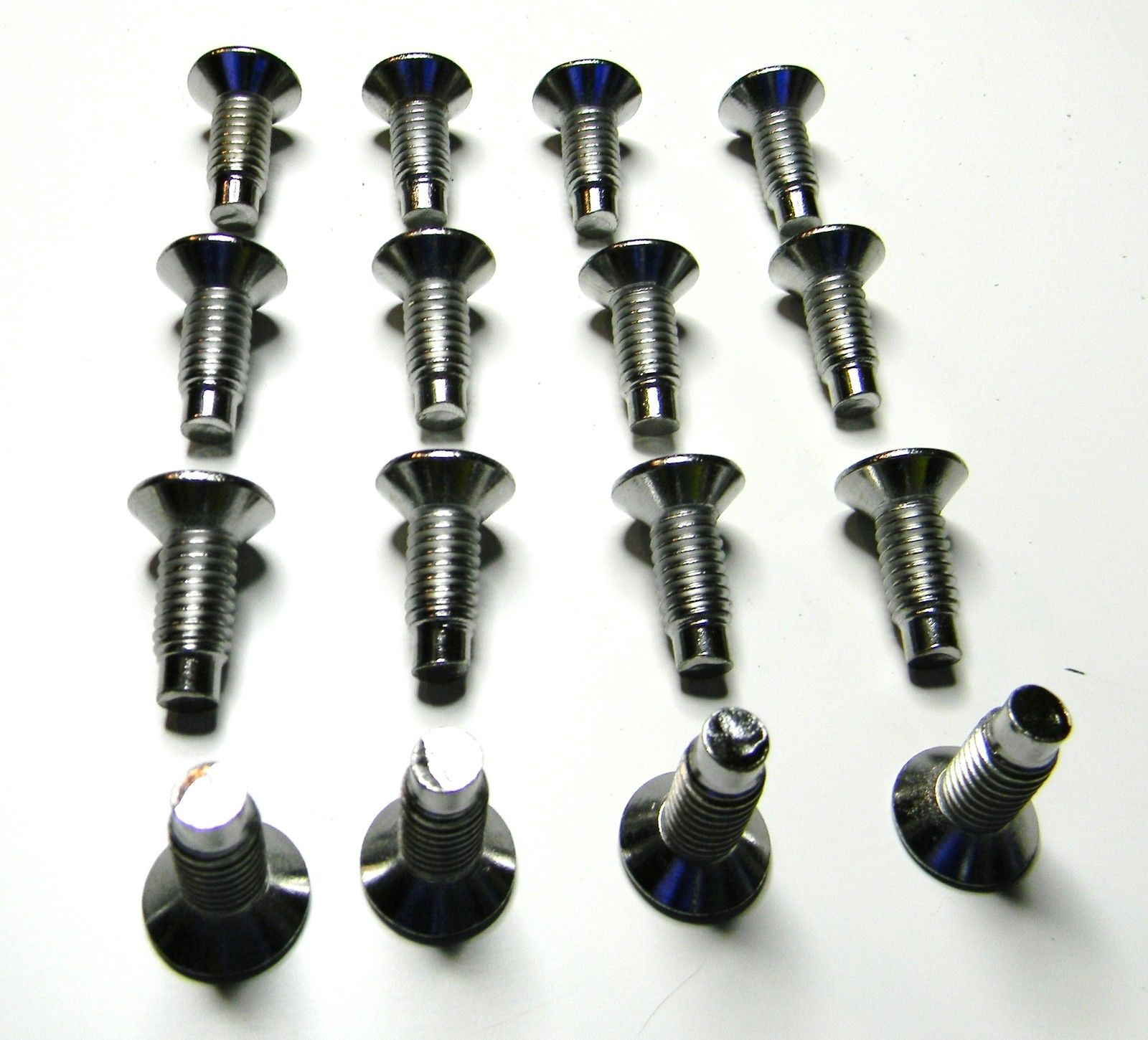 16 ea Chrome/ Windshield/ Door/ Tailgate Hinge/ Torx Bolt Screws Jeep
