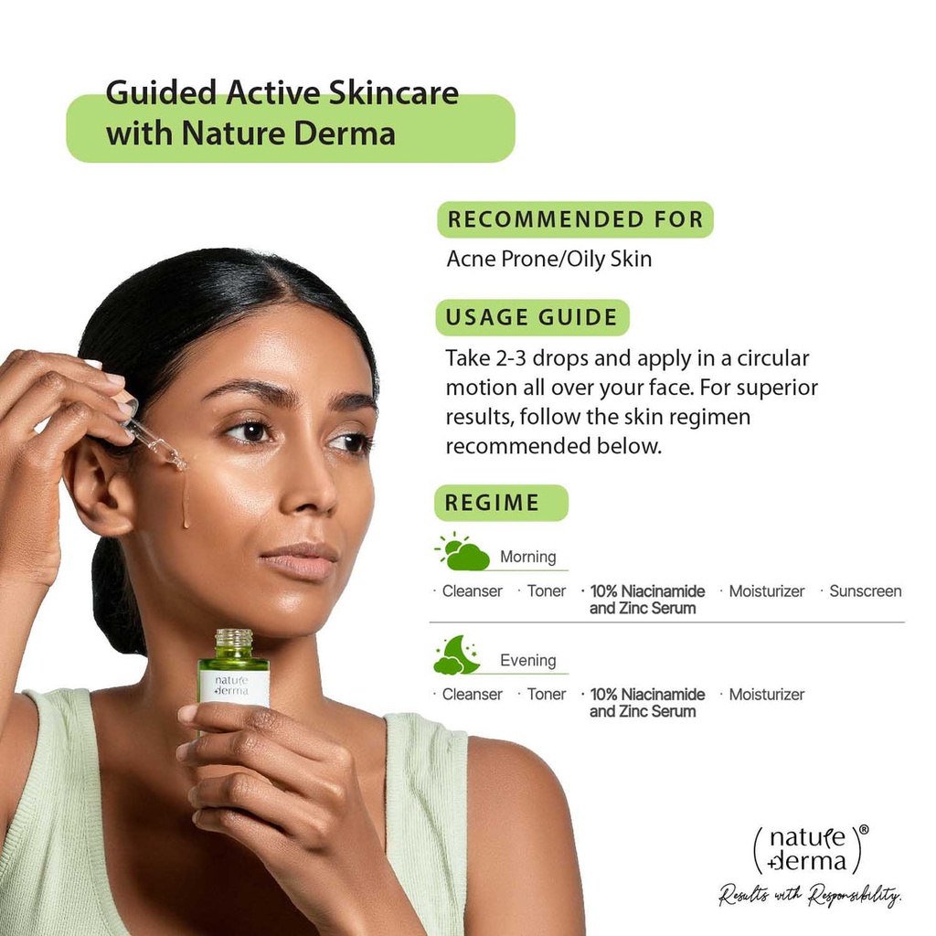 Nature Derma 10 Niacinamide And Zinc Serum 30 Ml Jeevee