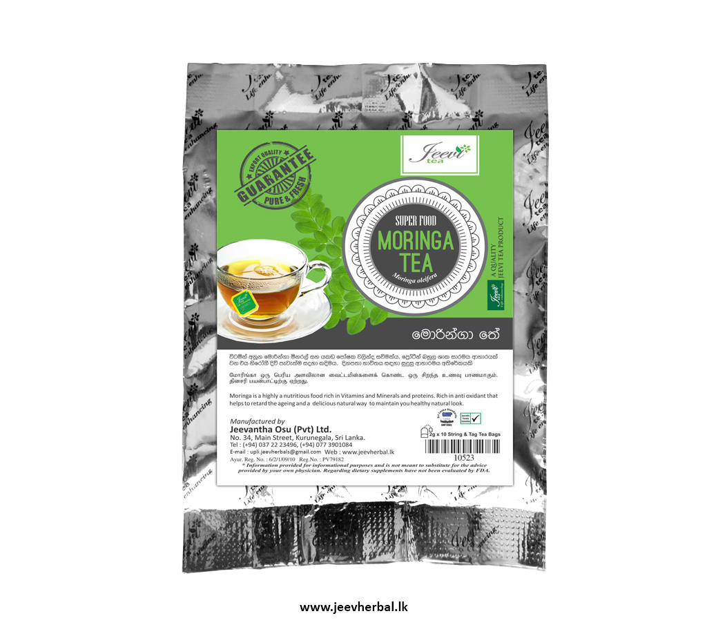 Moringa Tea Bag Jeev Herbal (www.jeevherbal.lk)
