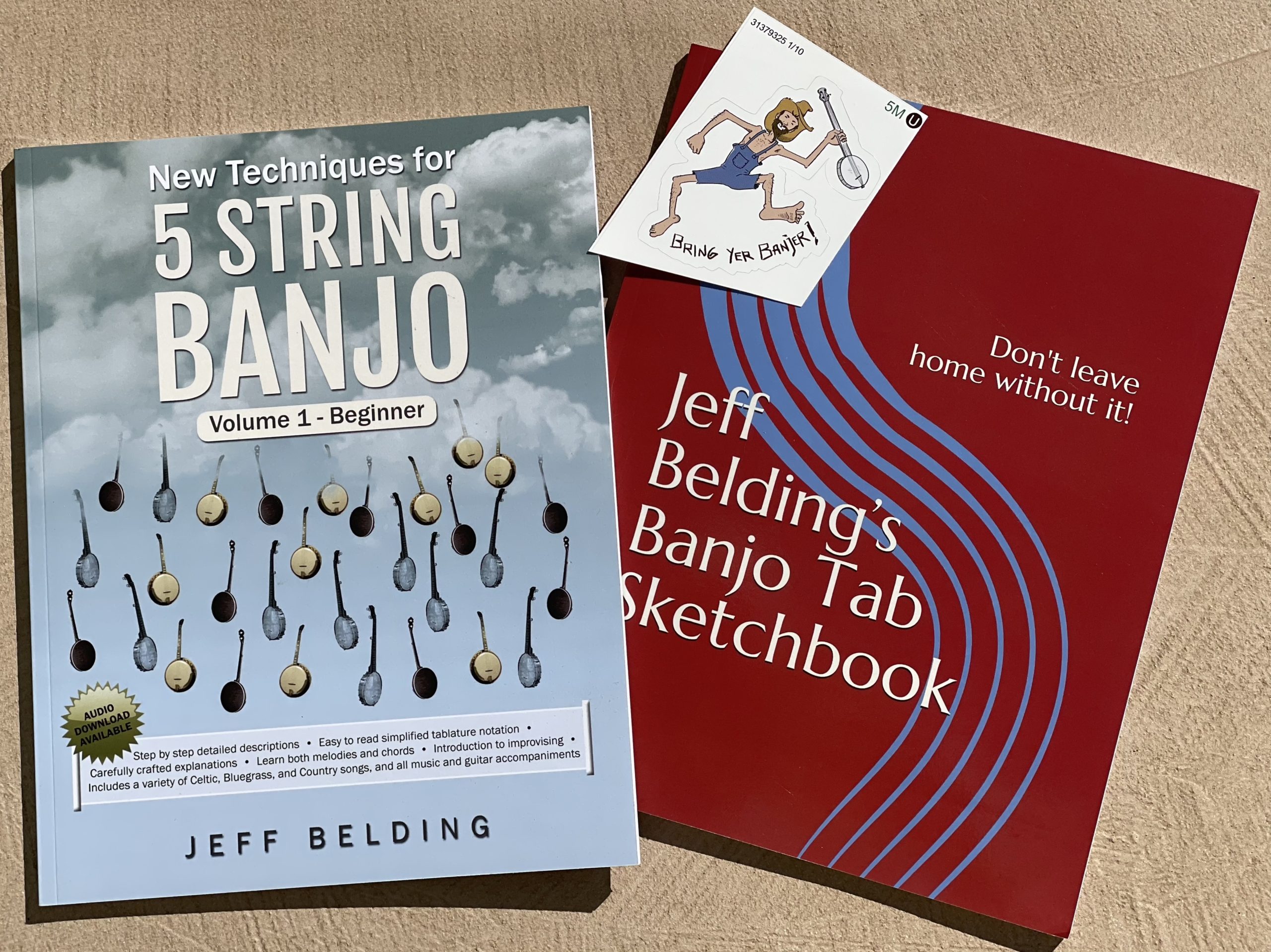 Banjo Book Bundle for BeginnerLevel Player Jeff Belding