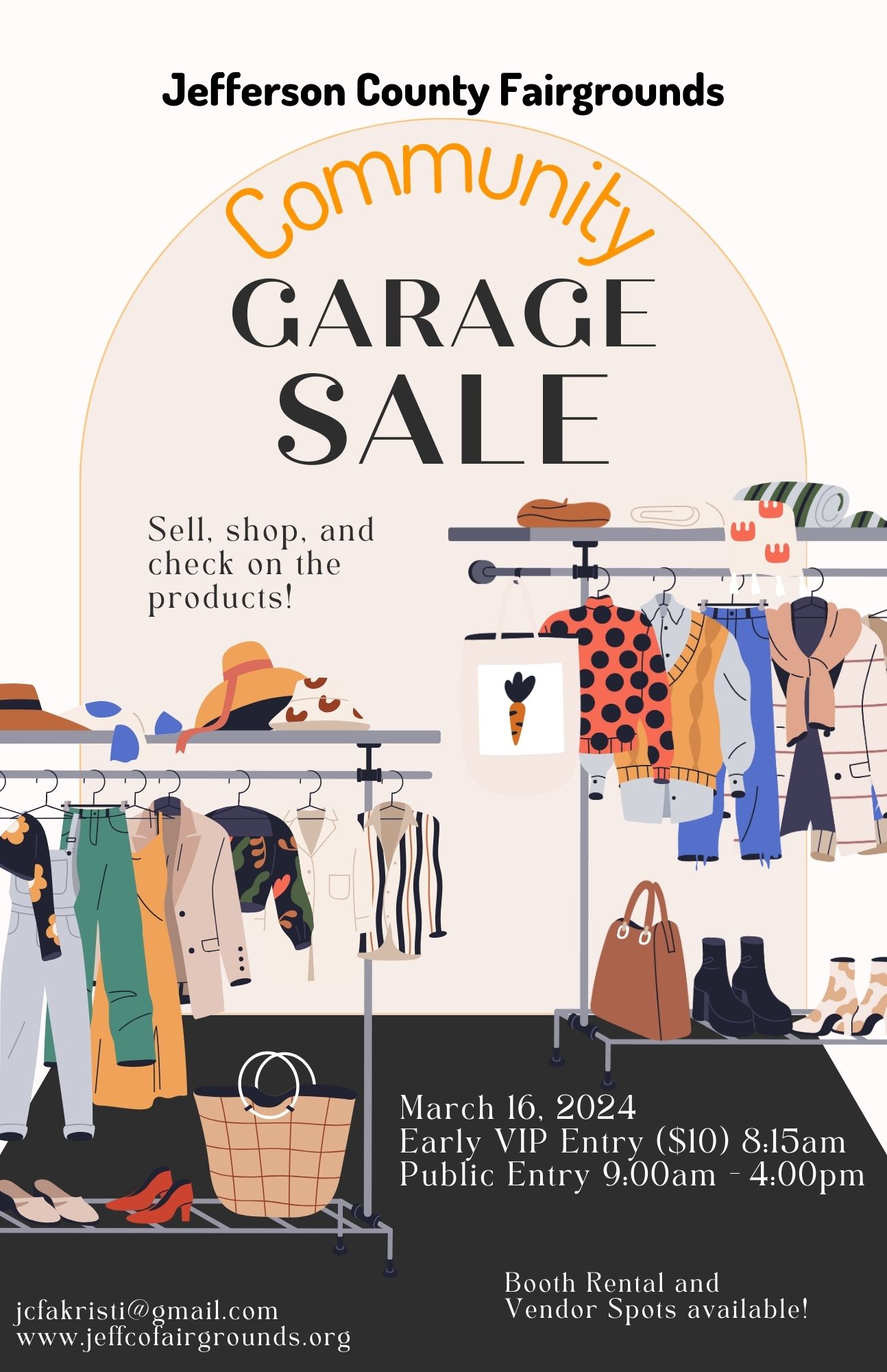 Community Garage Sale Jefferson County Fairgrounds