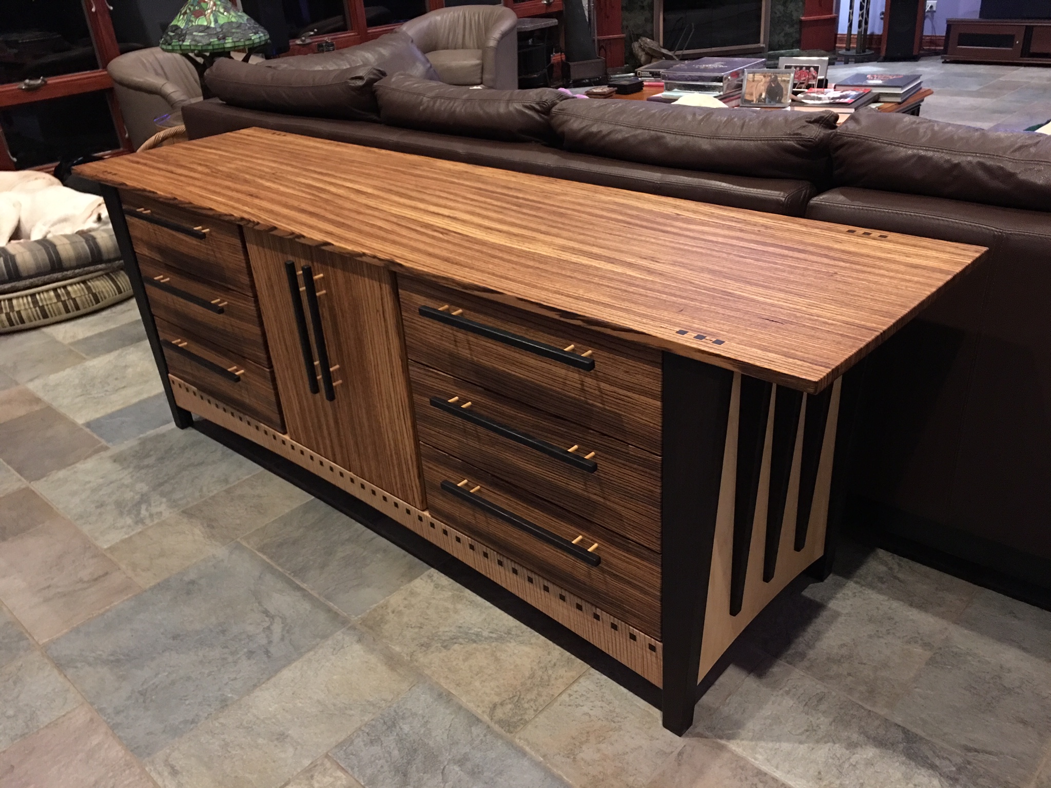 Six Drawer Dresser with Center Jeff Easley
