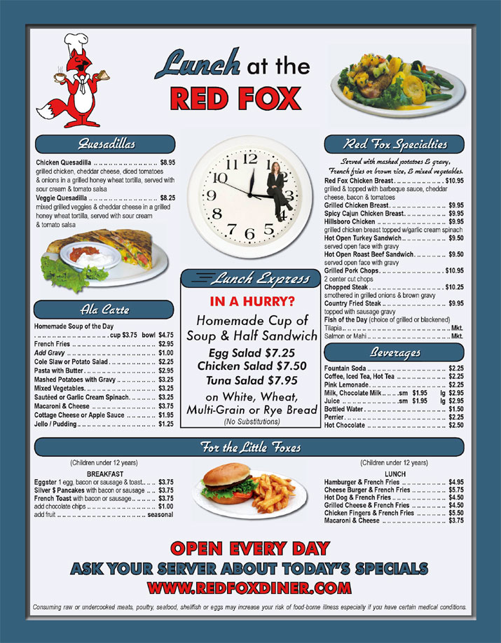 DISH OF THE WEEK (Sunday 4/17/16 Red Fox Diner Lighthouse Point