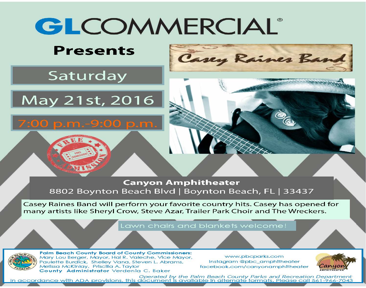 Casey Raines Band (Canyon Amphitheater Boynton Beach) Jeff Eats