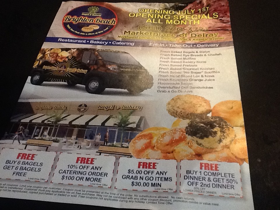 Brighton Beach Bagel & Bakery (Delray Beach) Jeff Eats