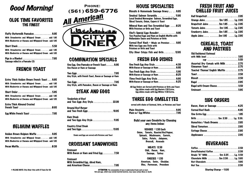 DISH OF THE WEEK (Sunday 4/23/17 City Diner West Palm Beach) Jeff Eats