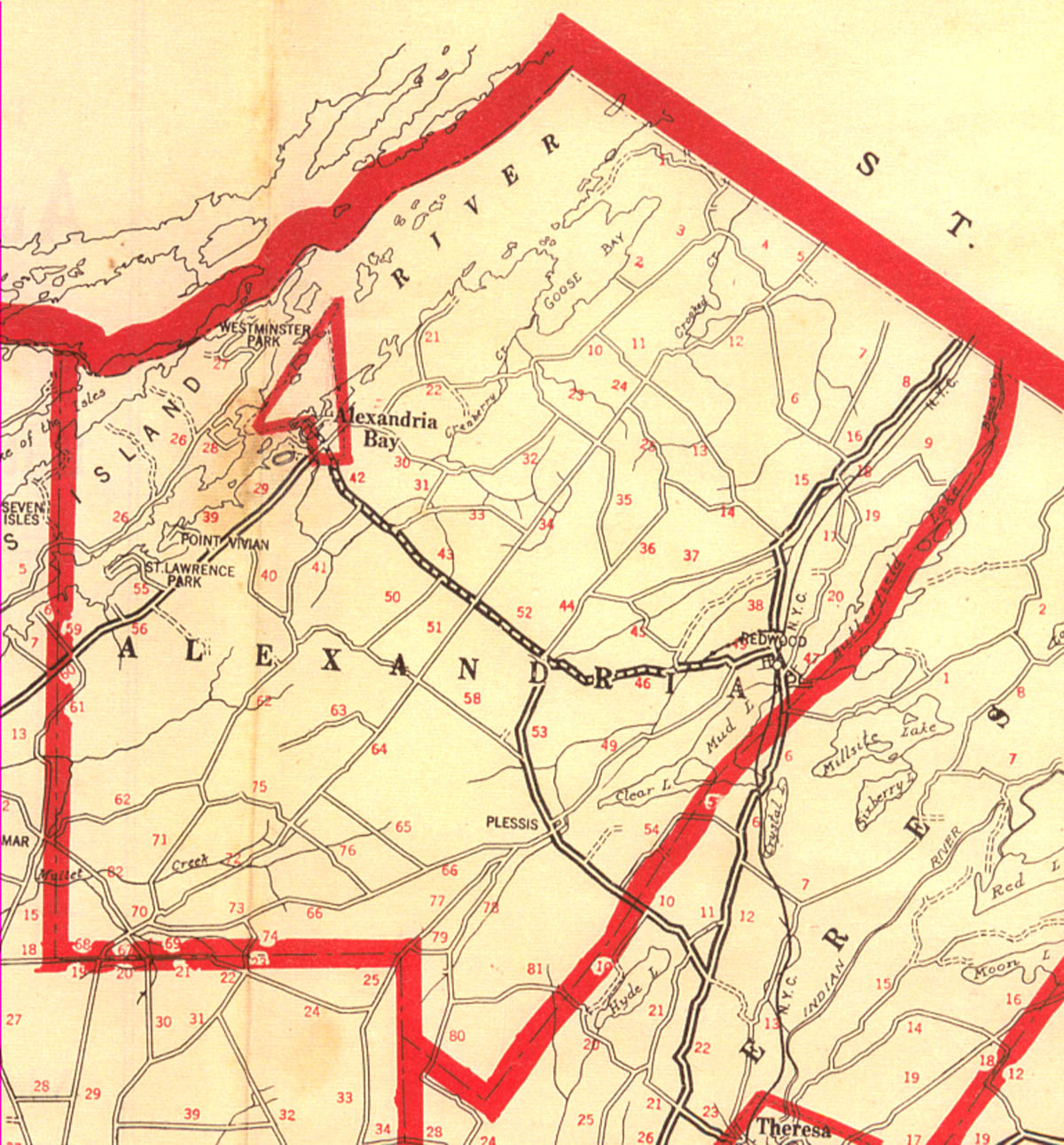 1918 Alexandria Map