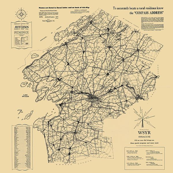 Jefferson County New York Map