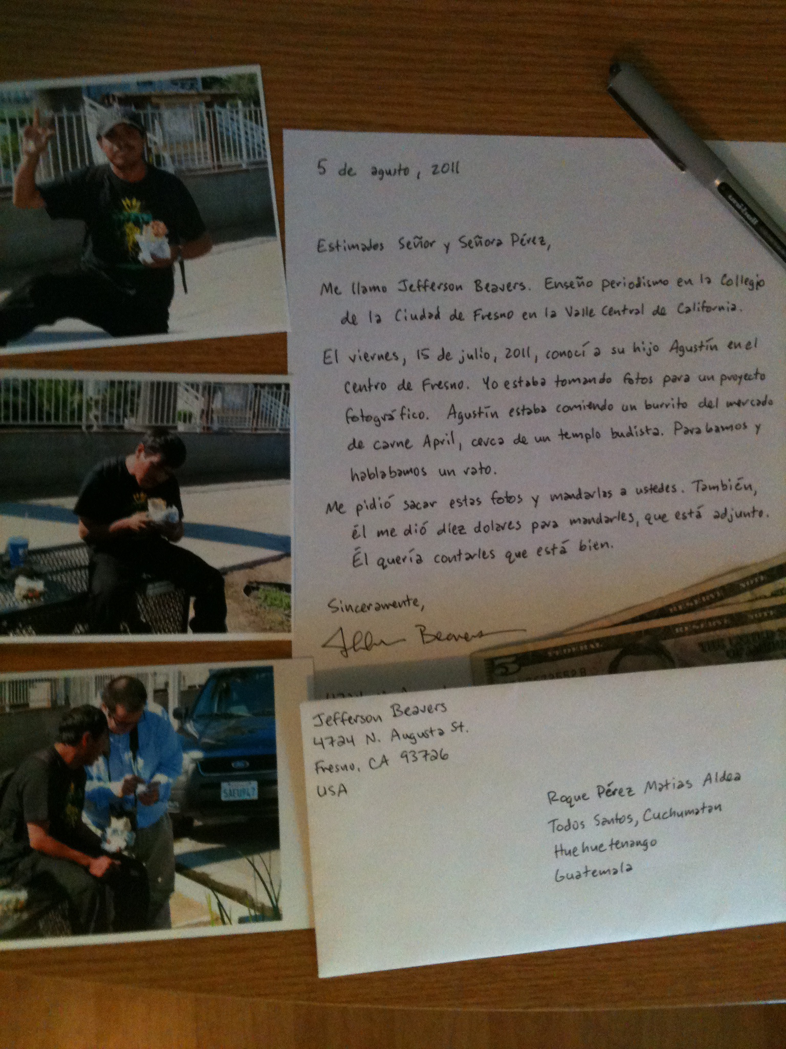 A letter to Guatemala Jefferson Beavers