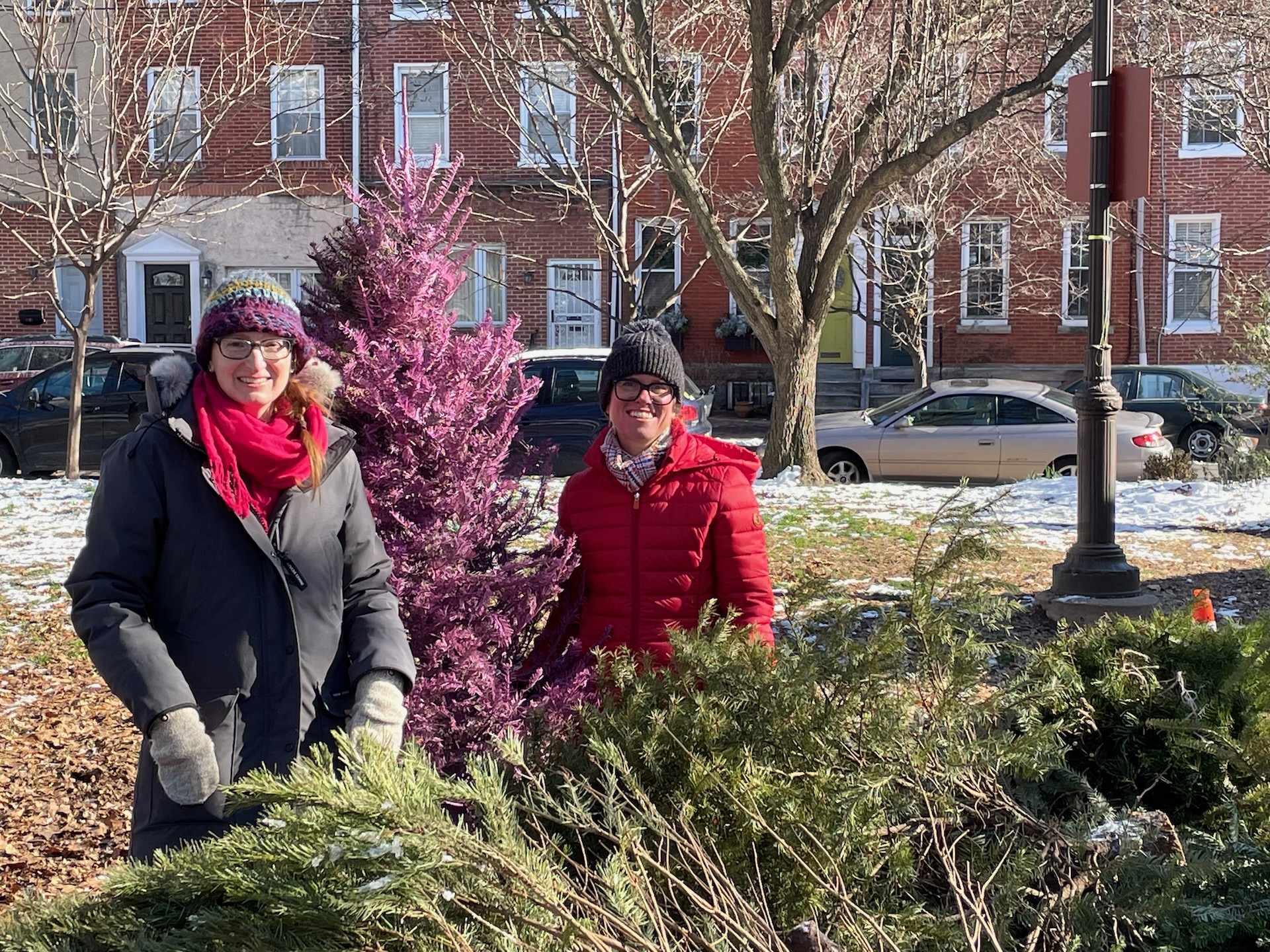 Holiday Tree Recycling Success! Friends of Jefferson Square Park