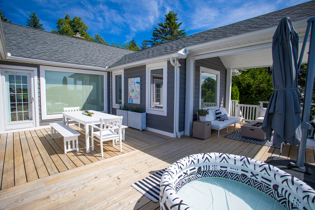 New Deck That Is Vacationland & 2 Bathroom Renovations Rothesay Real Estate