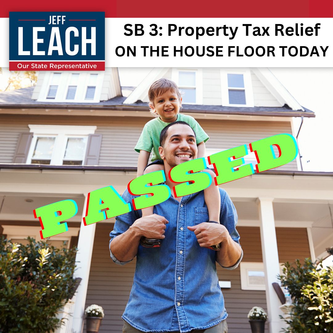 Largest Property Tax Cut in Texas History Jeff Leach