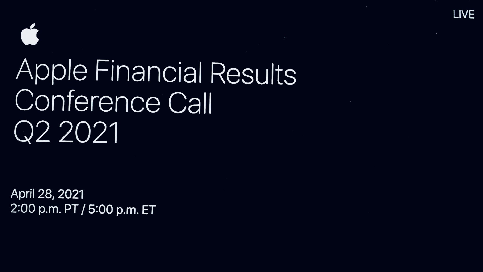 Apple Earnings Call Q2 2021 Jeff Milner