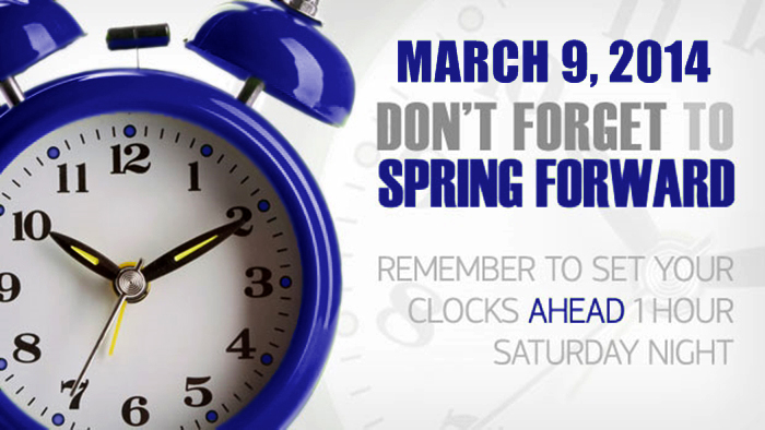 Daylight Saving Time (United States) 2014 begins at 200