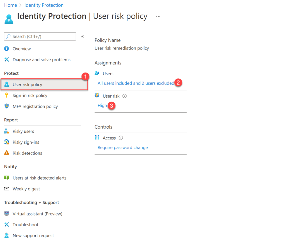 Azure AD Identity Protection User Risk and Signin Risk