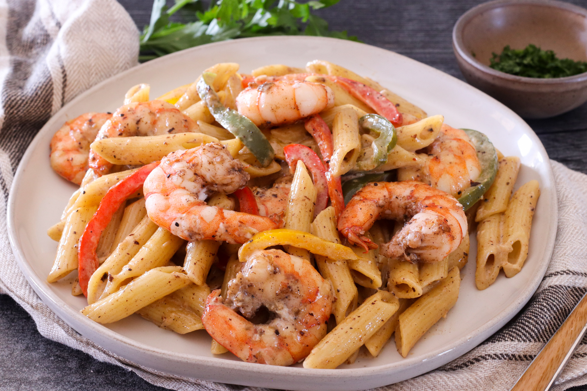 Shrimp Rasta Pasta Jehan Can Cook
