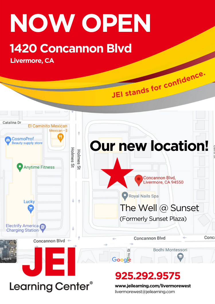Children and Kids Tutoring Center JEI Learning Center LivermoreWest