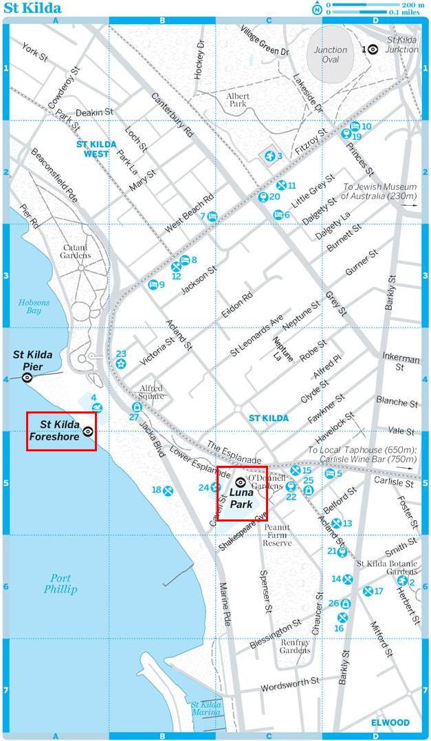 Map Of St Kilda Melbourne Hari Ke 8 Melbourne (Queen Victoria Market, St.Kilda, Brighton Beach