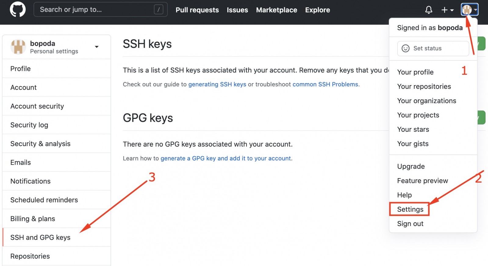 Bitbucket ssh keys windows