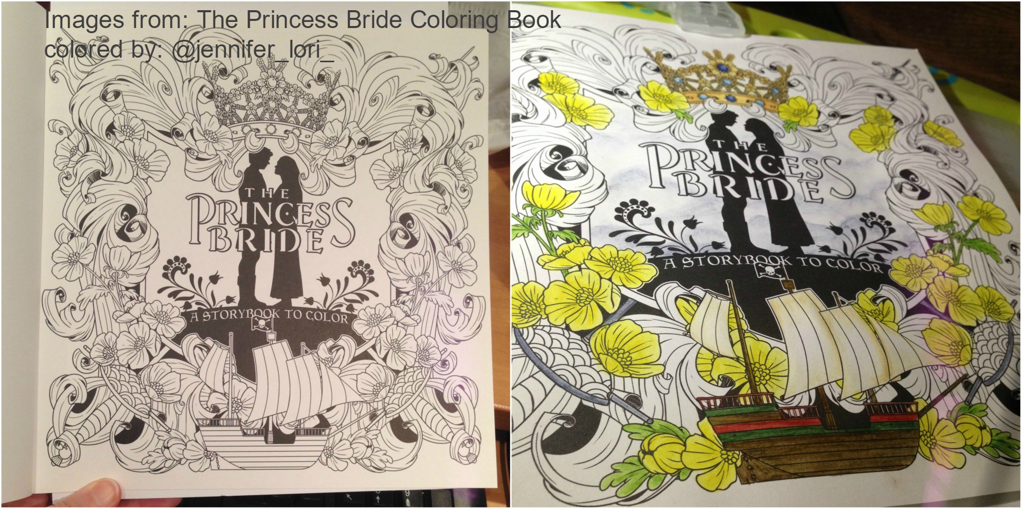The Princess Bride Coloring Book title page wip