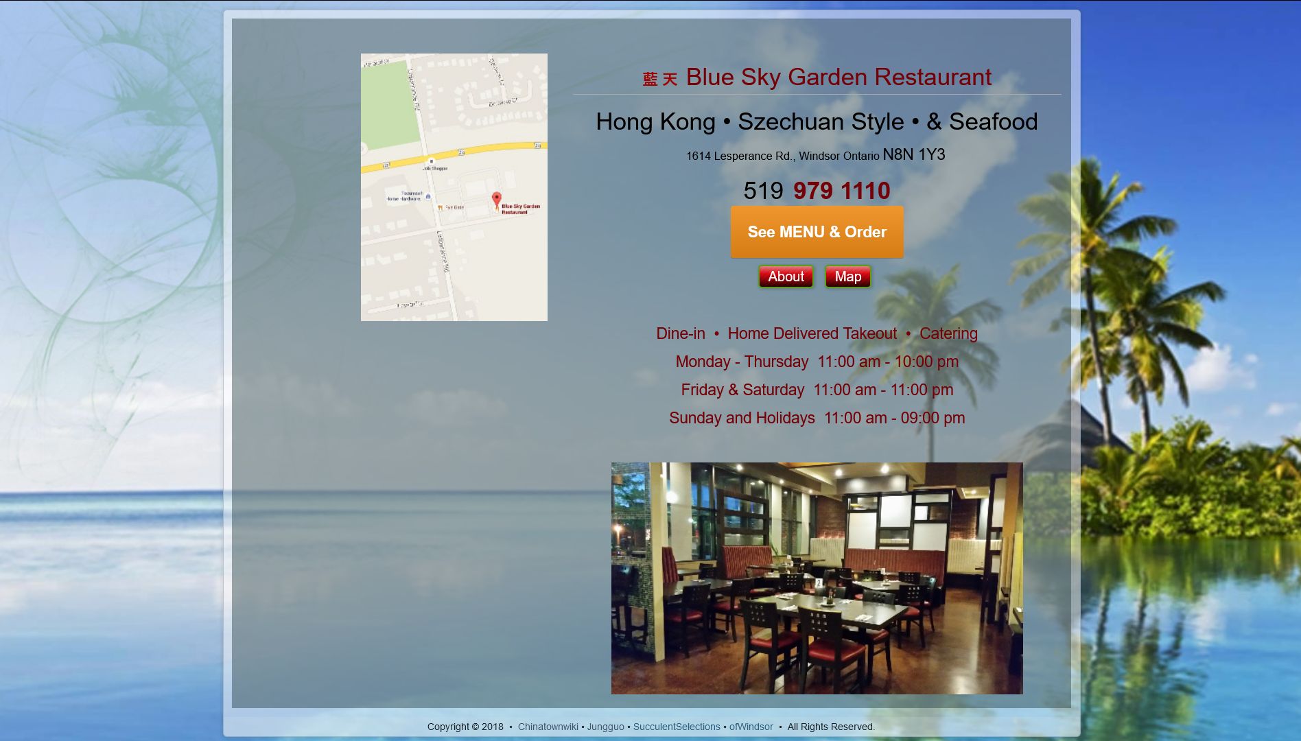 Blue Sky Garden Restaurant JEM Software