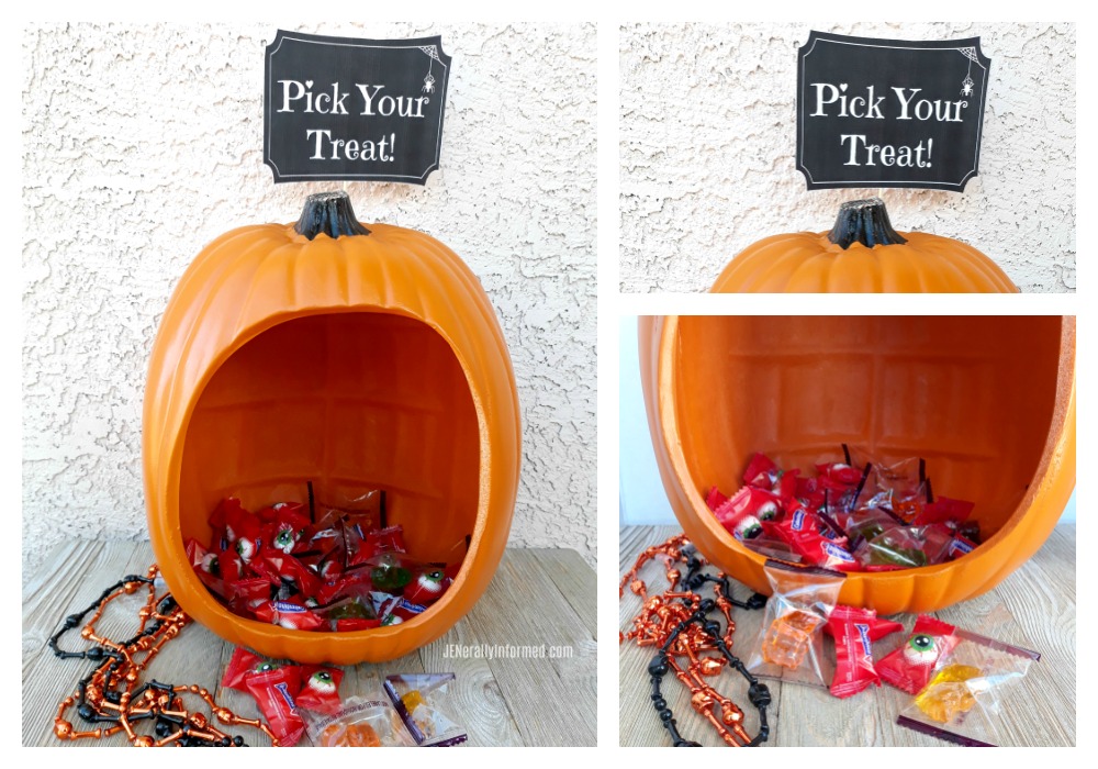 DIY Pumpkin Candy Holder Jenerally Informed