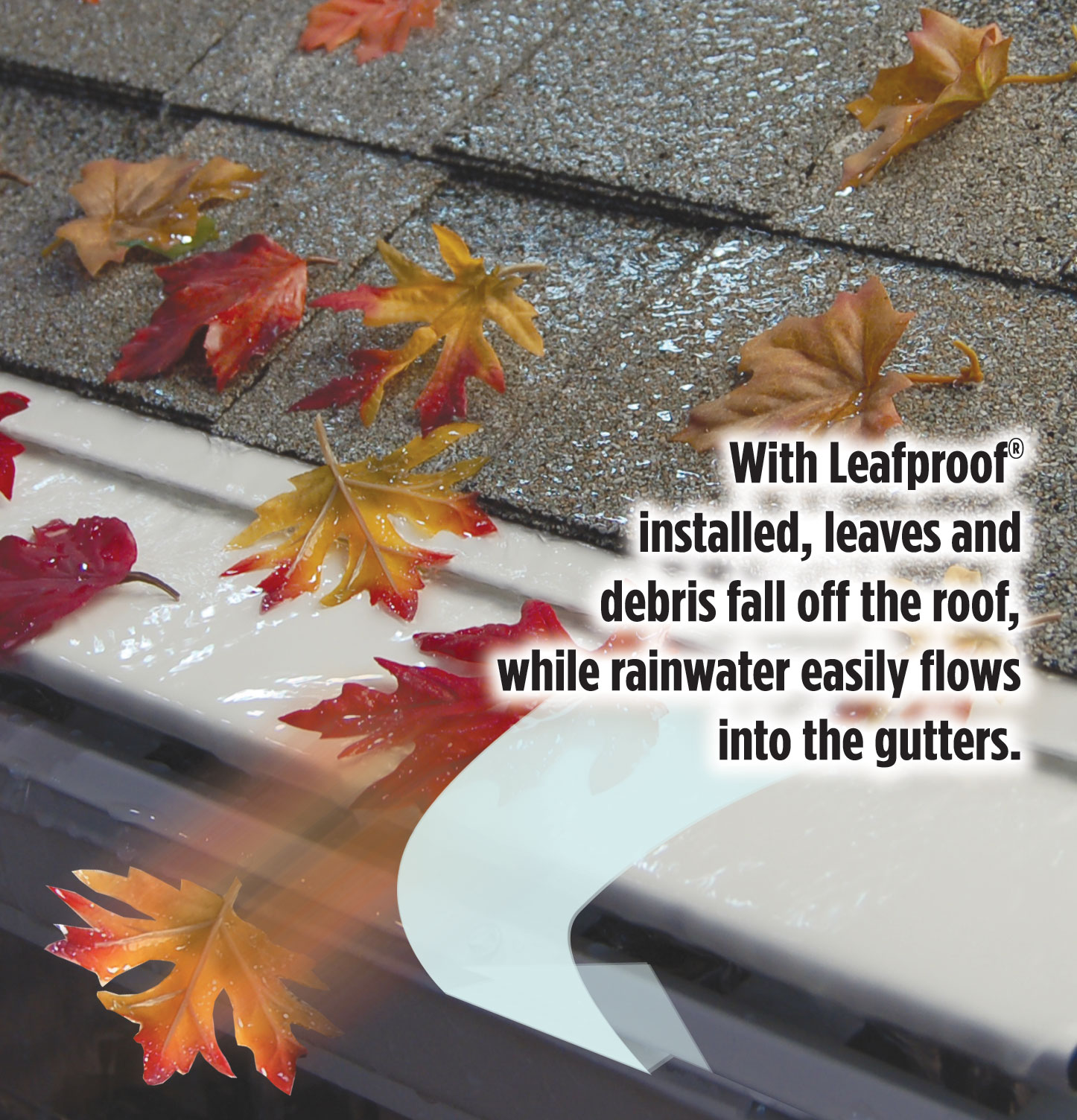 Leaf Proof Gutter Protection by Jenkins Gutter Service Houston, Texas