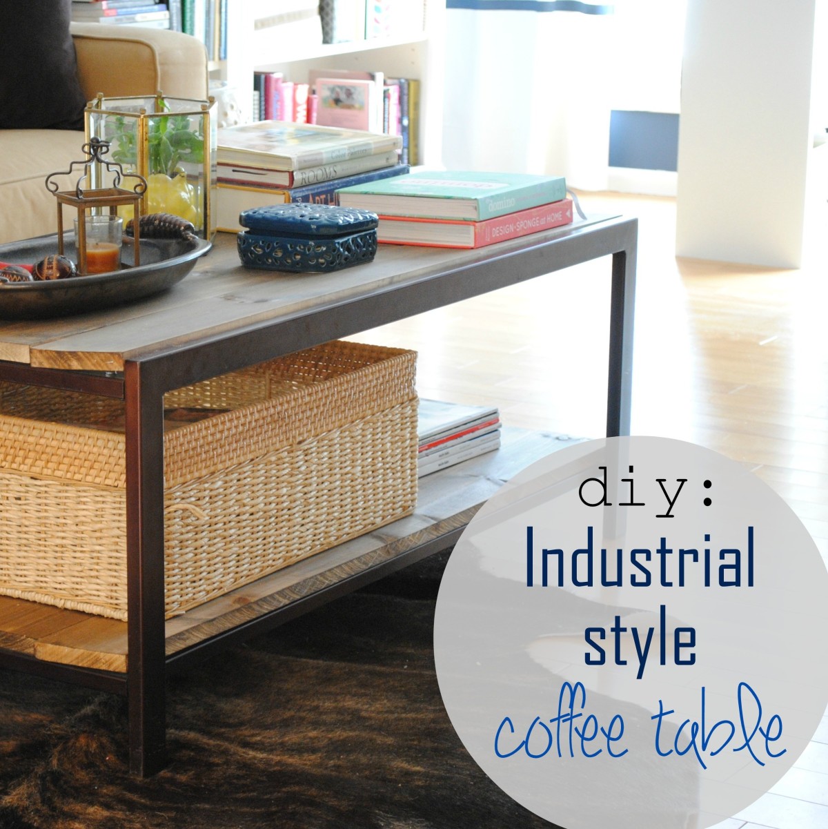 DIY Modern to IndustrialStyle Coffee Table Jenna Burger